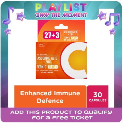 FERN C - Plus Ascorbic Acid + Zinc 27+3 Capsules