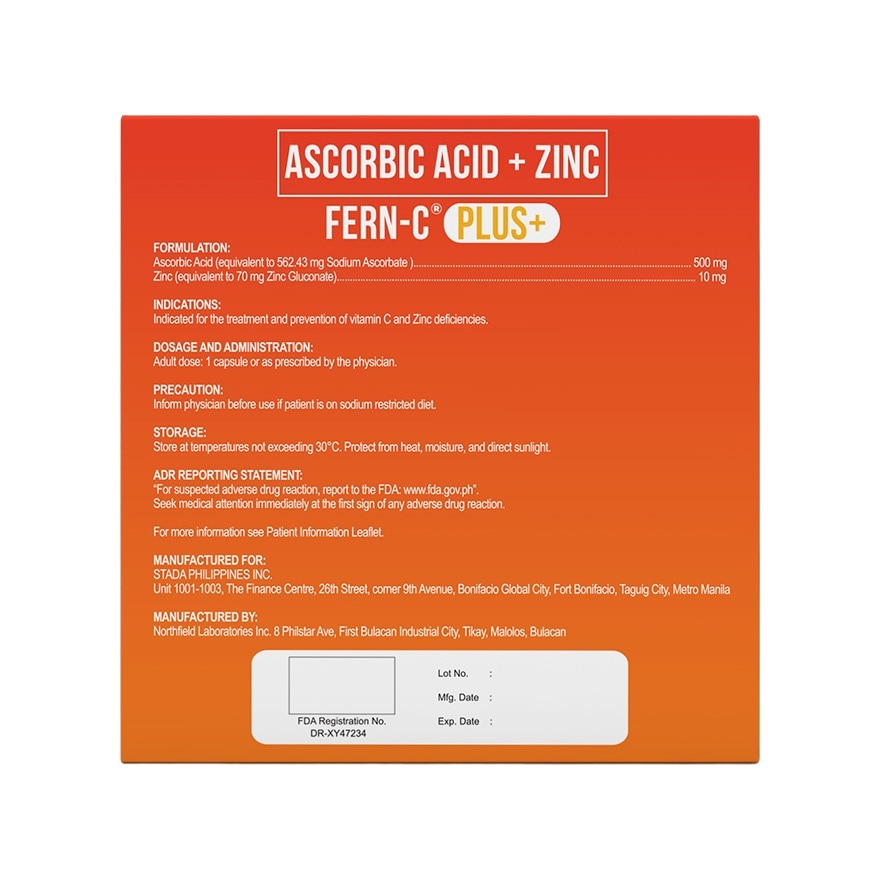 FERN Fern C Plus+ 500mg/10mg Sold Per Piece