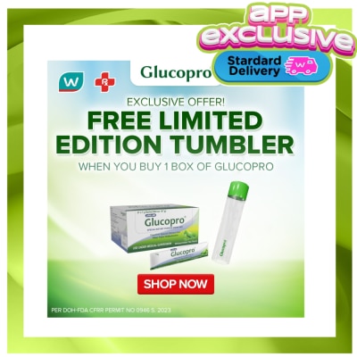 GLUCOPRO GLUCOPRO WMELON TEA GRN 21S FREE TUMBLER