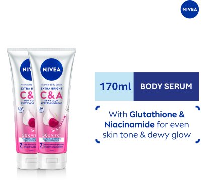 NIVEA - NIVEA Extra Bright Body Serum Gluta Niacinamide and Vitamin C & A Bundle