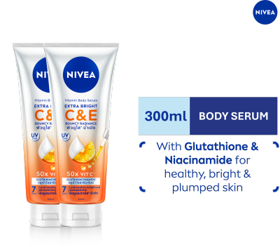 NIVEA - NIVEA Extra White Body Serum Lotion Gluta-C Plus Vitamin E 300ml Bundle