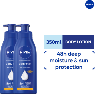 NIVEA - NIVEA Intensive Body Milk Lotion SPF15 350ml Bundle