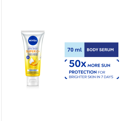 NIVEA - NIVEA Extra Bright Super C+ SPF50 Body Serum 70ml