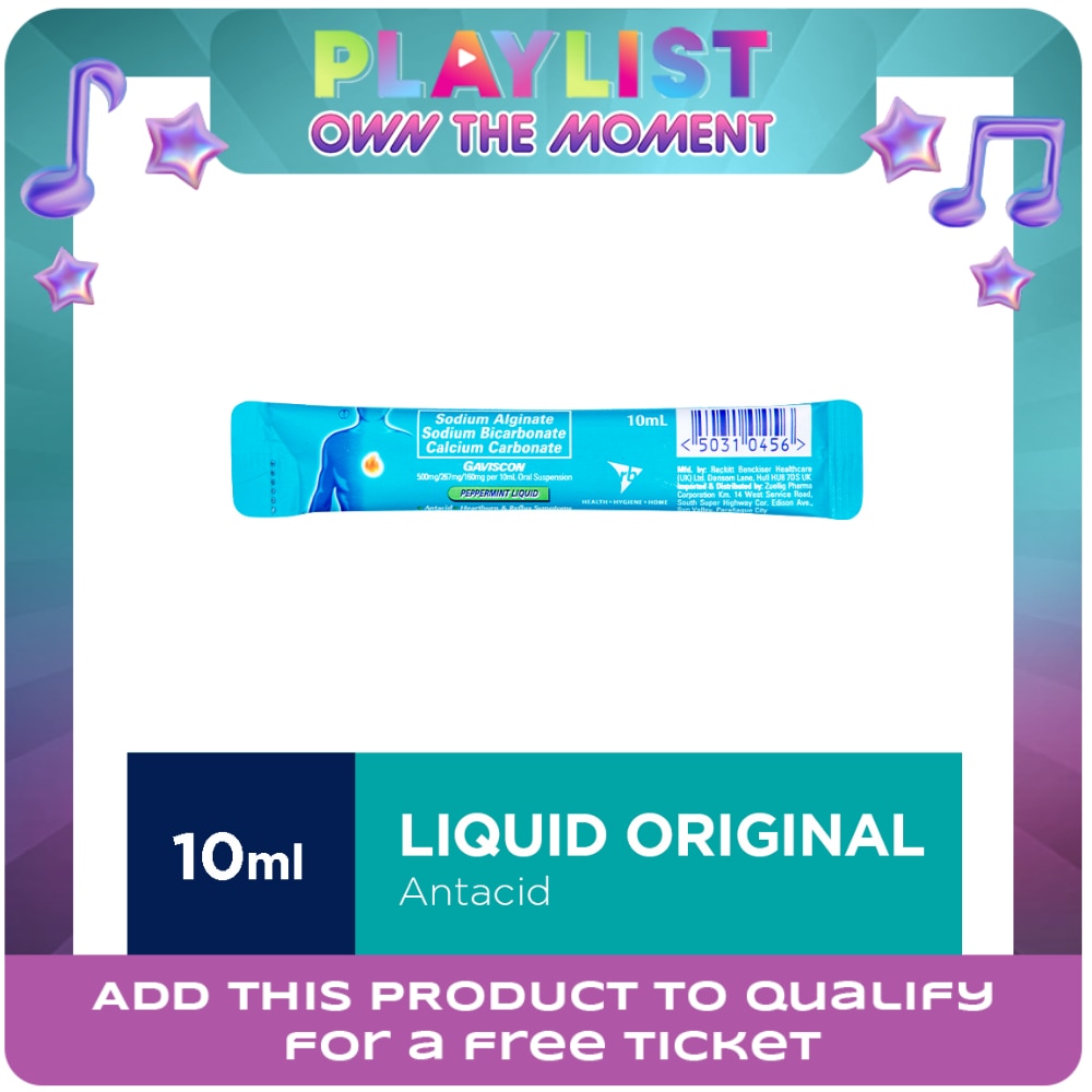 GAVISCON Original Peppermint Liquid Sachet 10ml