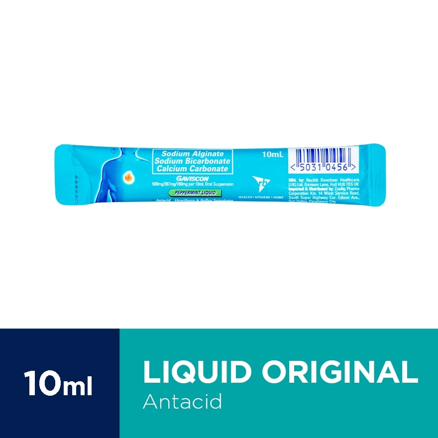 GAVISCON Original Peppermint Liquid Sachet 10ml
