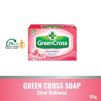 GREEN CROSS Moisturizing Germ Protection Bar Clear Radiance 125g
