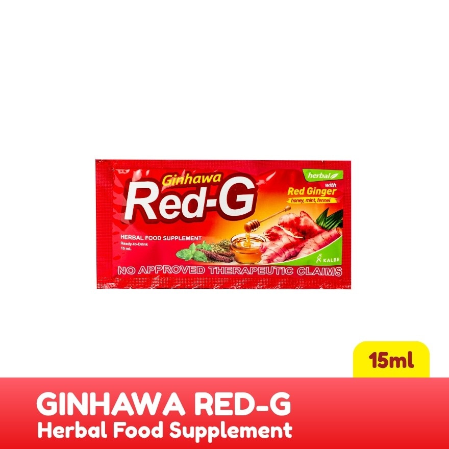 GINHAWA RED G Herbal Food Supplement Ready to Drink 15mL