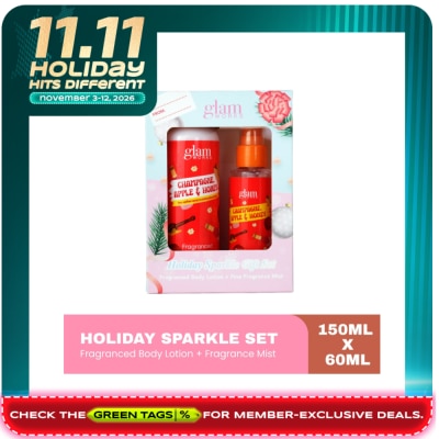 GLAMWORKS GLAM WORKS Holiday Sparkle Champagne Apple Honey Gift Set image