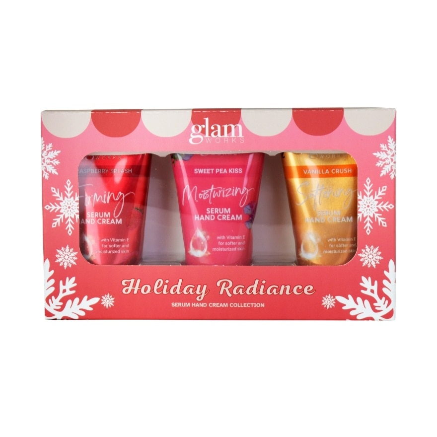 GLAM WORKS Holiday Radiance Serum Hand Cream Collection Set image