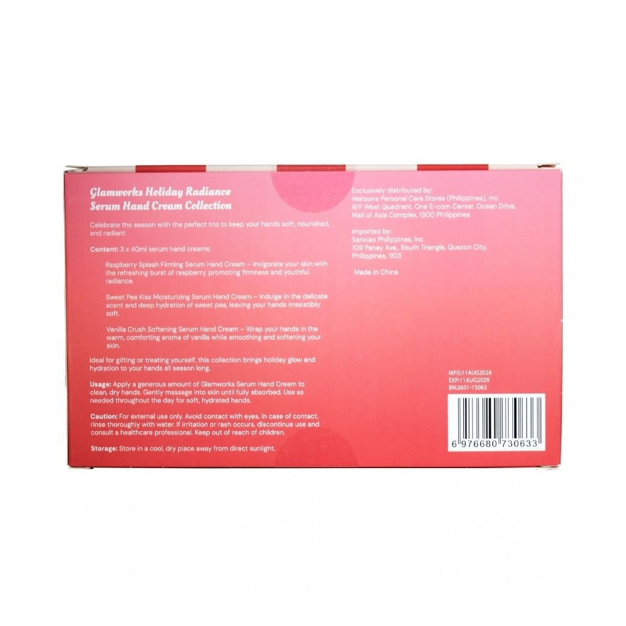 GLAM WORKS Holiday Radiance Serum Hand Cream Collection Set image