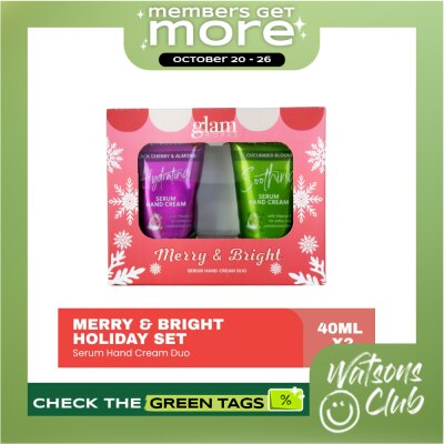 GLAMWORKS GLAM WORKS Merry Bright Serum Hand Cream Duo Set image