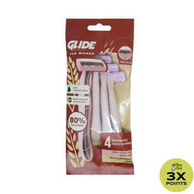 GLIDE Woman Triple Blade Razor 4s