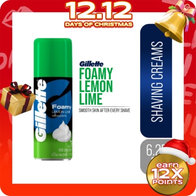 GILLETTE Foamy Lemon Lime 6.25 oz