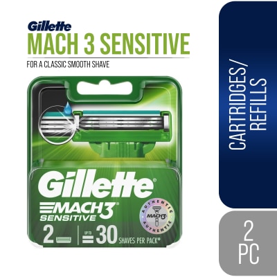 GILLETTE Mach 3 Sensitive Cartridge 2s