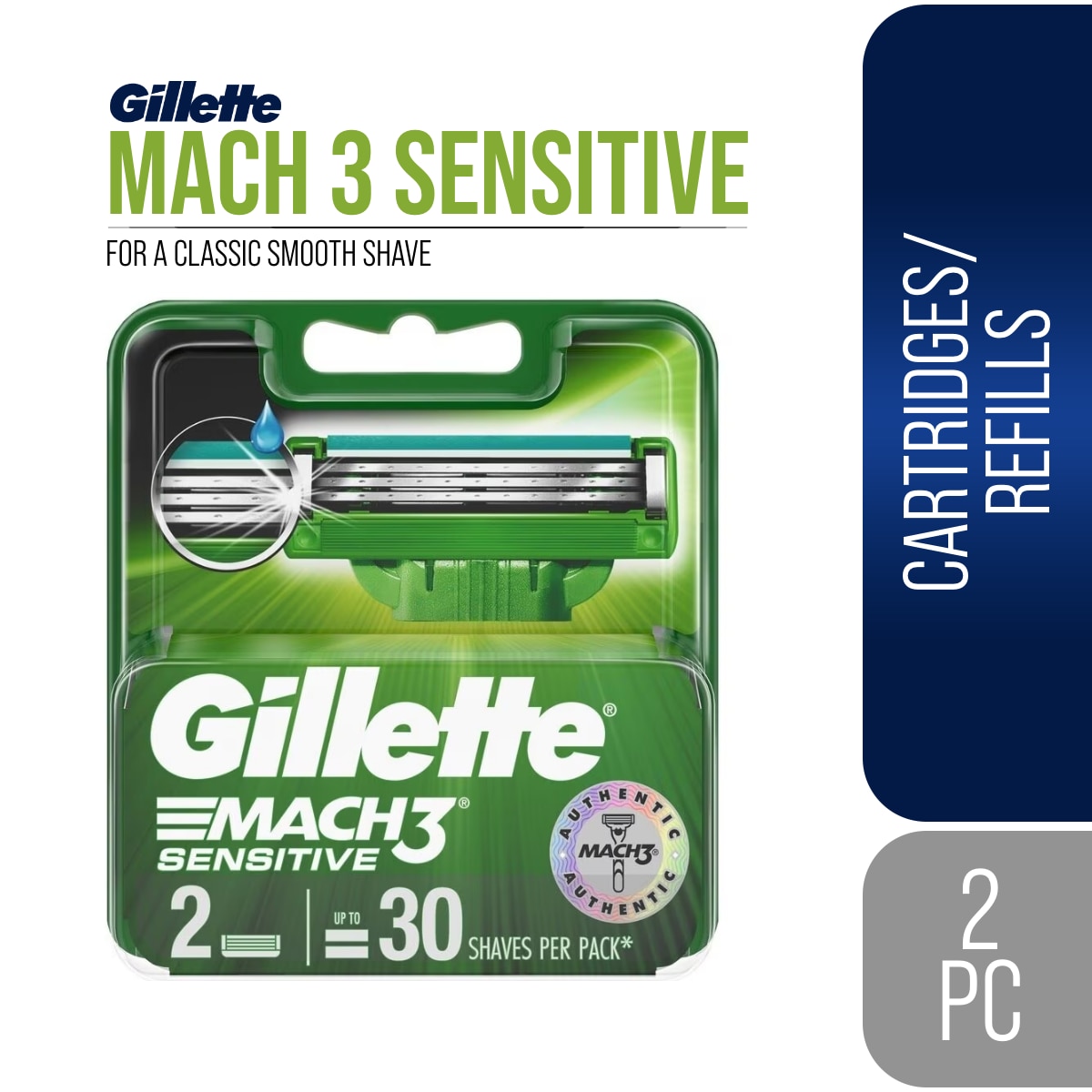 Mach 3 Sensitive Cartridge 2s