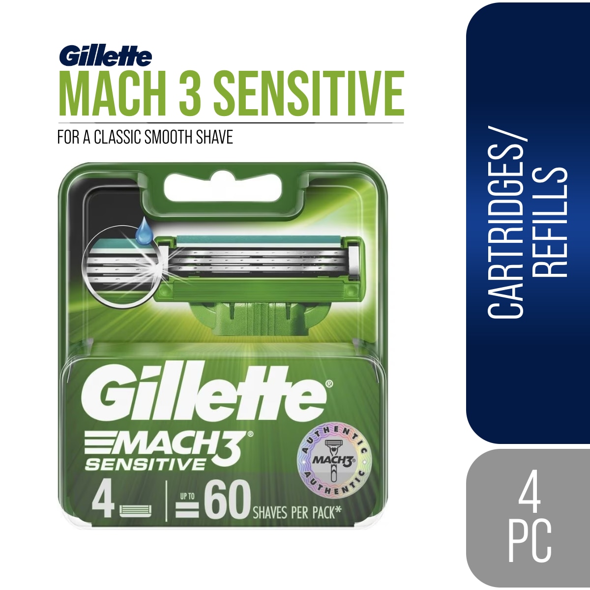 Mach 3 Sensitive Cartridge 4s