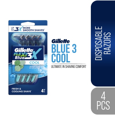 GILLETTE Blue 3 Ice Breaker 4s Blister Pack