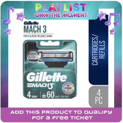 GILLETTE - GILLETTE Mach 3 Base Cartridge 4s