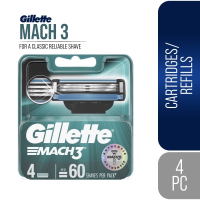 GILLETTE Mach 3 Base Cartridge 4s