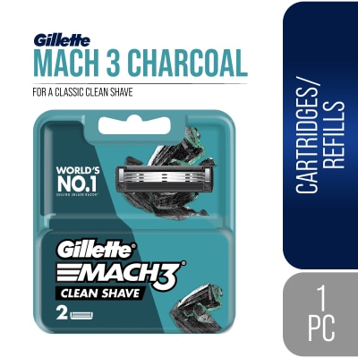 GILLETTE Mach 3 Charcoal Cartridge 2S