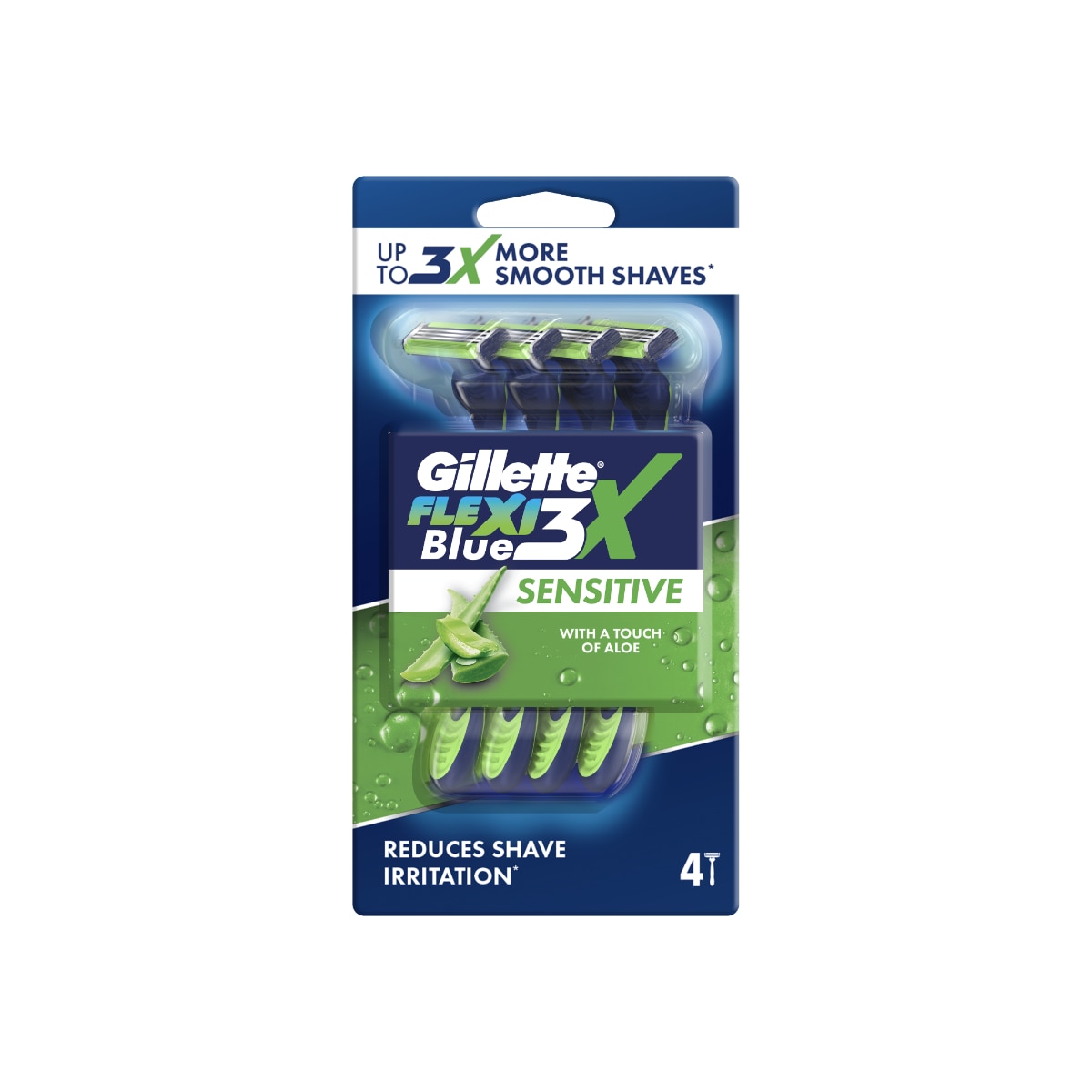 Blue 3 Blister Pack 4s