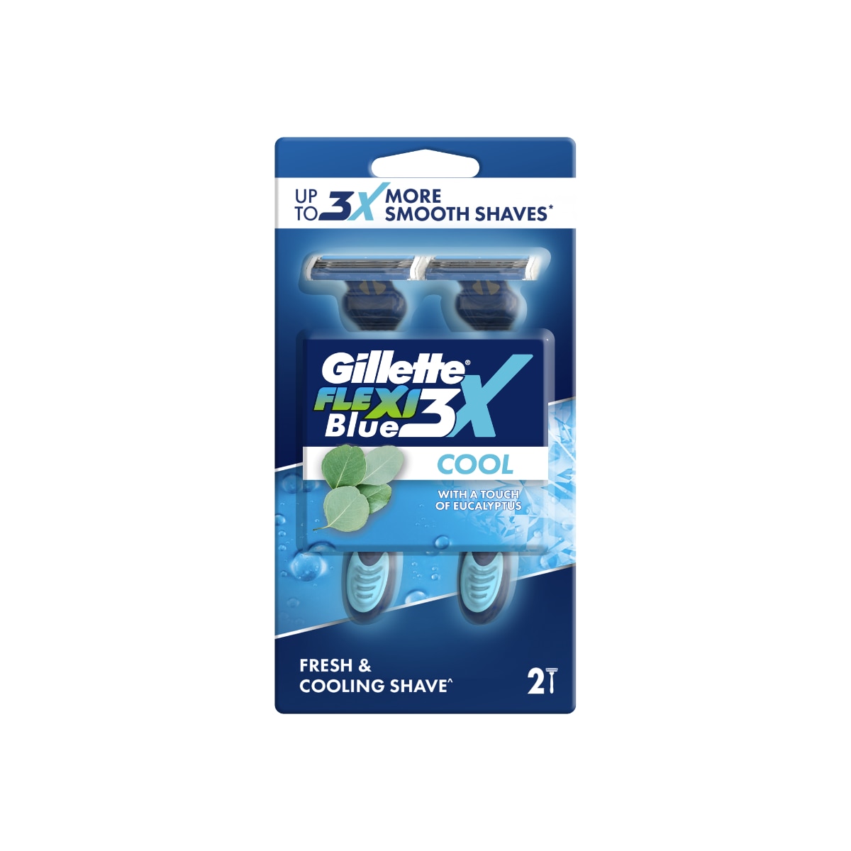 Blue 3 Ice Disposable Razor 2s
