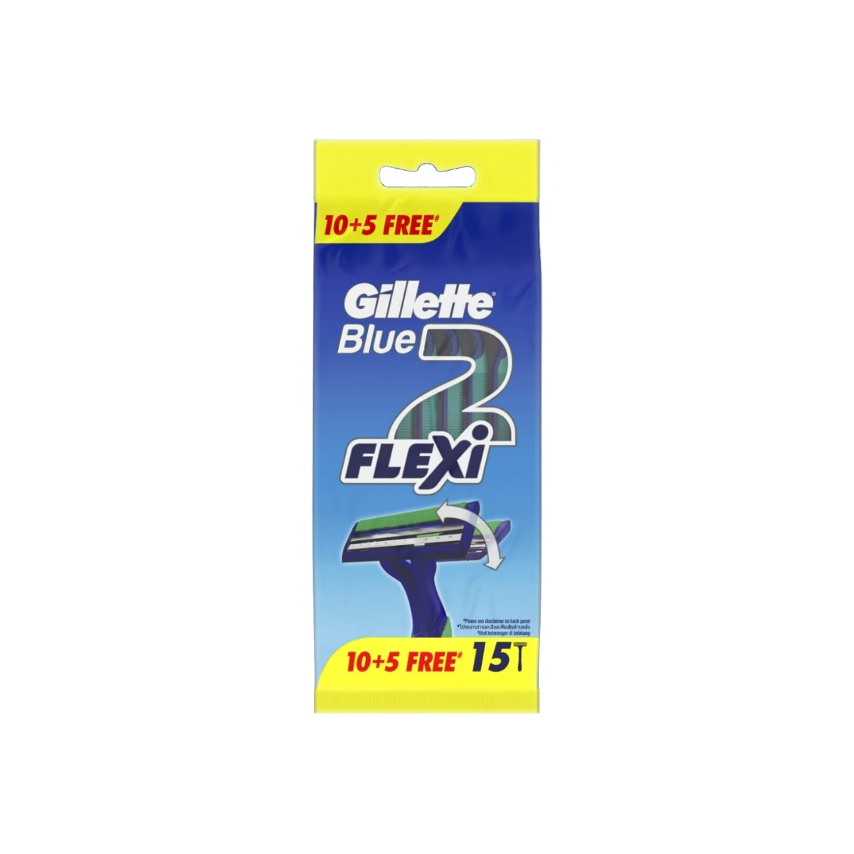 Blue 2 Flexi Disposable Razor 10+5s Pack