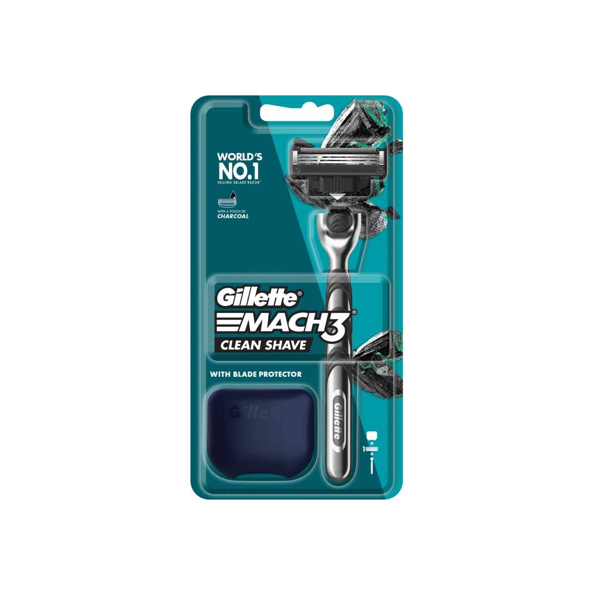 Mach 3 Charcoal Razor 1Up