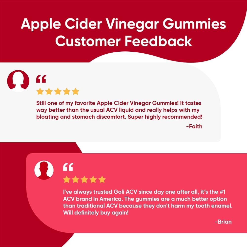GOLI Apple Cider Vinegar Zero Sugar 60gummies