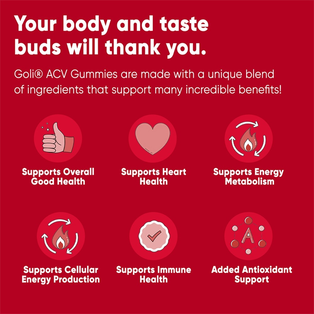 GOLI Apple Cider Vinegar Gummies 60s