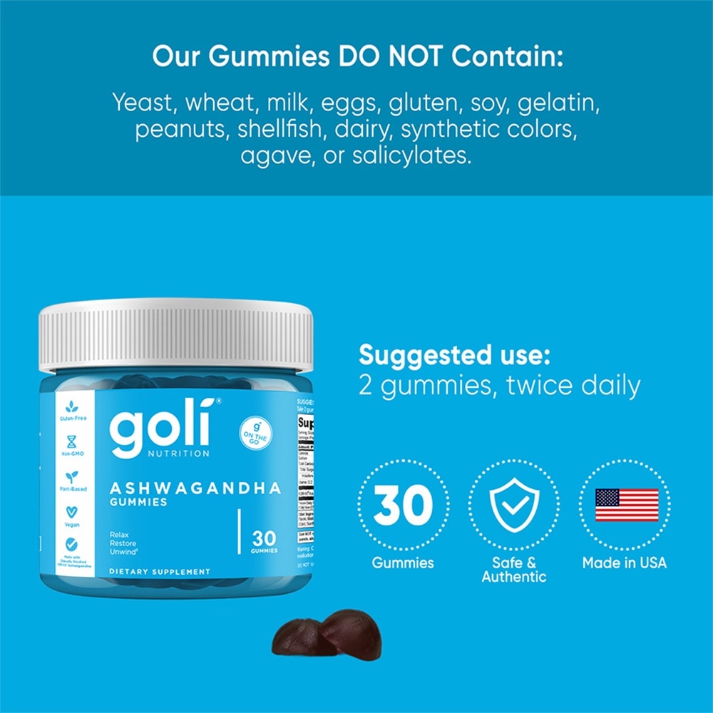 GOLI Ashwagandha Gummies 30s