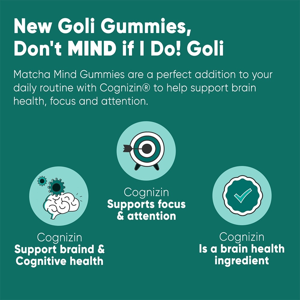 GOLI Matcha Mind Gummies 30s