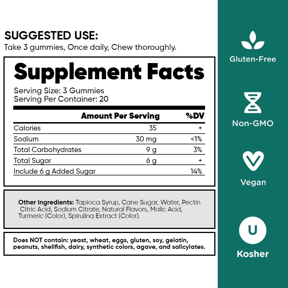 GOLI Matcha Gummies 60s