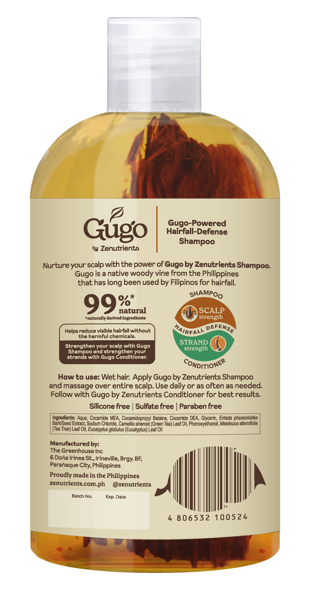Gugo Strengthening Shampoo 500ml