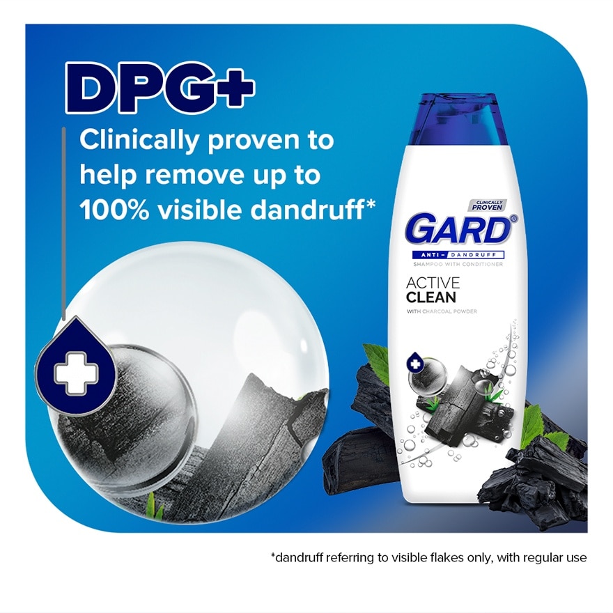 Gard Active Clean Charcoal Shampoo 170mL