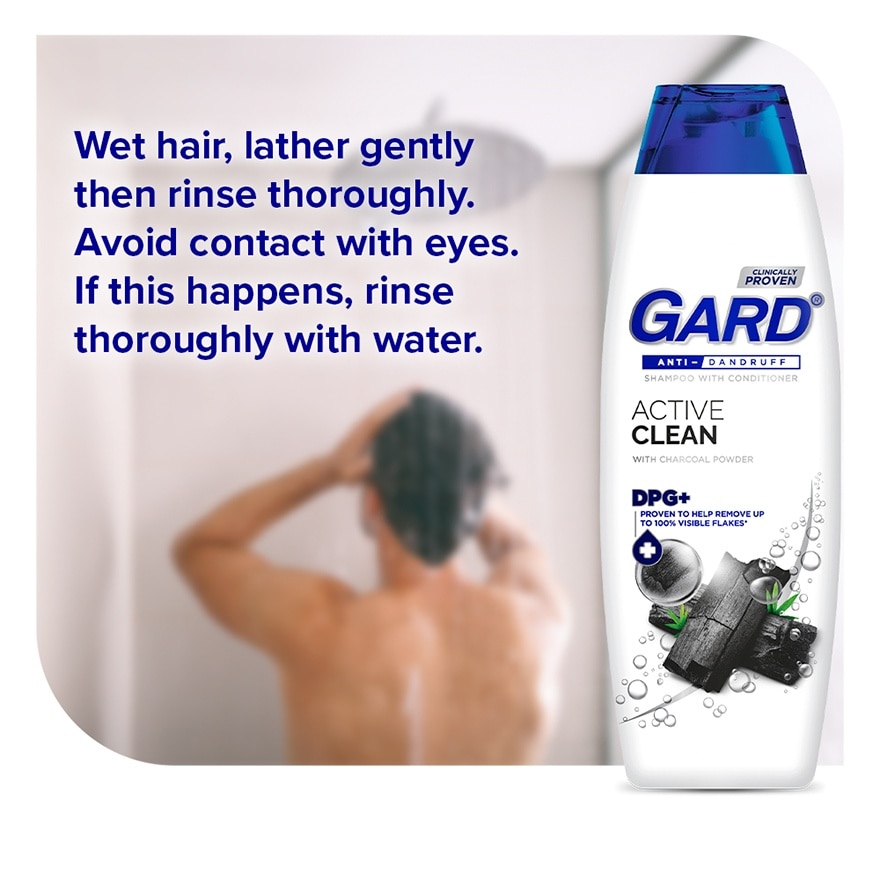 Gard Active Clean Charcoal Shampoo 170mL