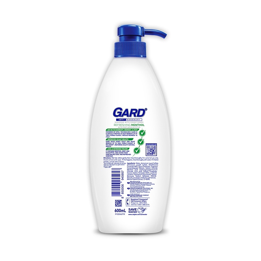 Gard Refreshing Menthol Shampoo 600mL