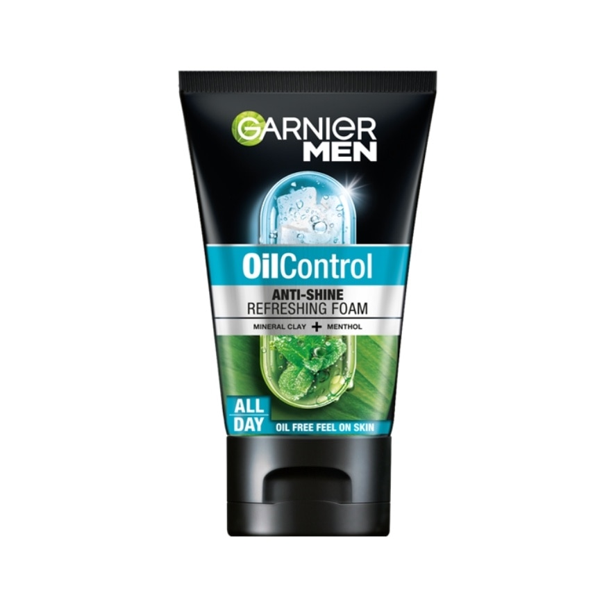 GARNIER Men OilControl Anti-Shine Cooling Foam Cleanser 100ml