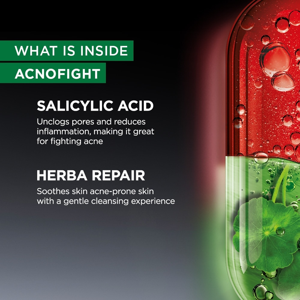 GARNIER Men AcnoFight Anti-Acne Scrub in Foam Cleanser 50ml