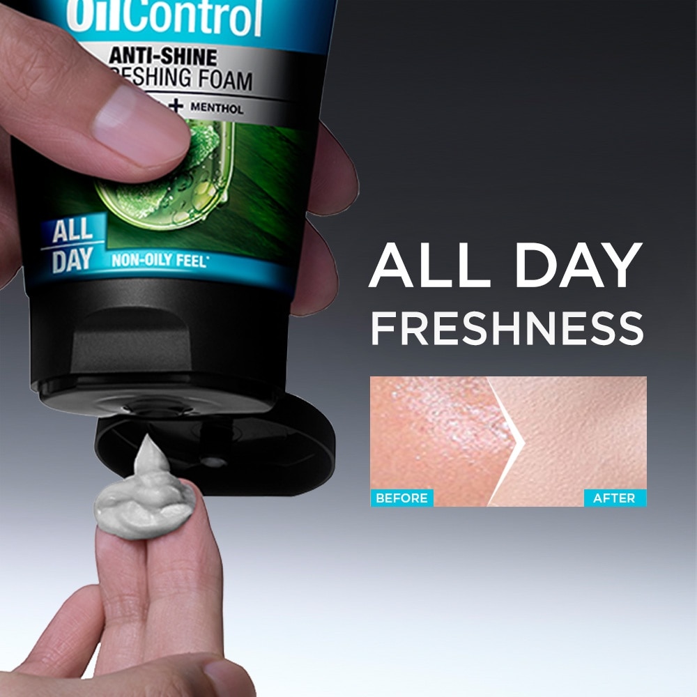 GARNIER Men OilControl Anti-Shine Cooling Foam Cleanser 100ml