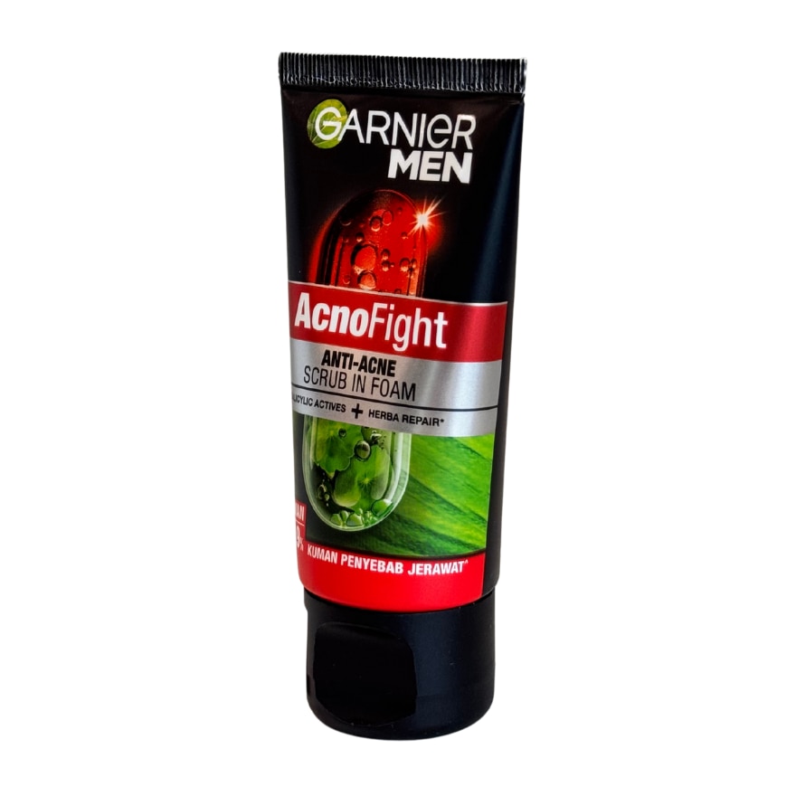 GARNIER Men AcnoFight Anti-Acne Scrub in Foam Cleanser 50ml