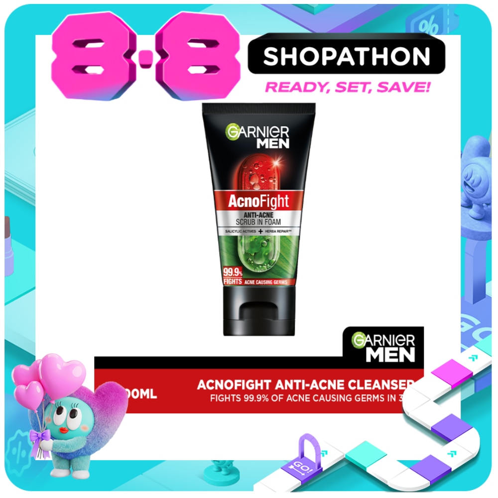 GARNIER Men AcnoFight Cleanser 100ml image