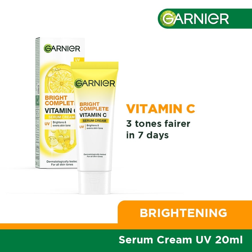 Bright Complete 12HR Shine Free Muti-Action Whitening Serum Cream 20mL