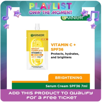 GARNIER - Bright Complete SPF36 Muti-Action Whitening Serum Cream 7mL
