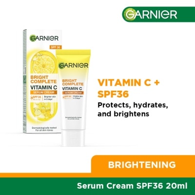 GARNIER Bright Complete SPF36 Muti-Action Whitening Serum Cream 20mL