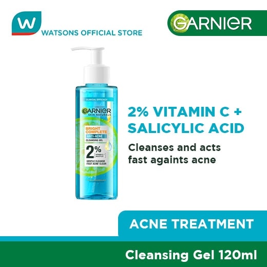 Garnier Bright Complete Anti Acne Gel Cleanser 120Ml