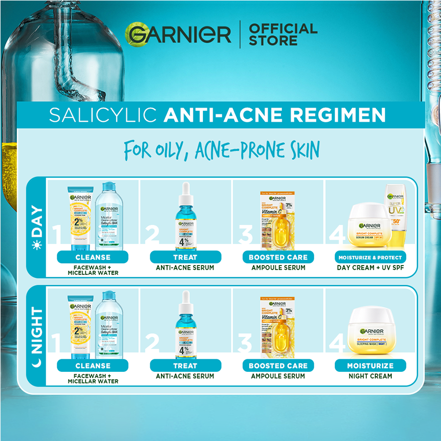 Garnier Bright Complete 3-In-1 Anti Acne Cleanser 100Ml