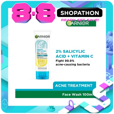 GARNIER - Garnier Bright Complete 3-In-1 Anti Acne Cleanser 100Ml image
