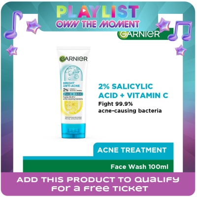 GARNIER - Garnier Bright Complete 3-In-1 Anti Acne Cleanser 100Ml