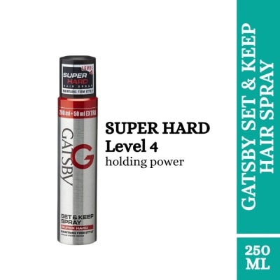GATSBY Set And Keep Spray Super Hard 250ml